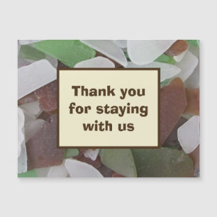 Vielen Dank House Rental Guest Beach House Magnetkarte