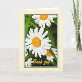 Vielen Dank Hübsche White Daisies Custom Card Dankeskarte