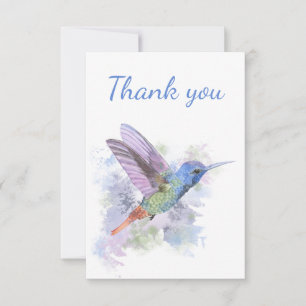 Vielen Dank Hummingbird Garden Bird Nature Art Dankeskarte
