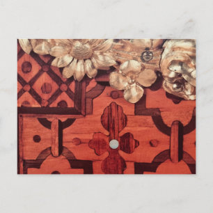 Vielen Dank, Ihr Name, das eingelegte Holz und das Postkarte