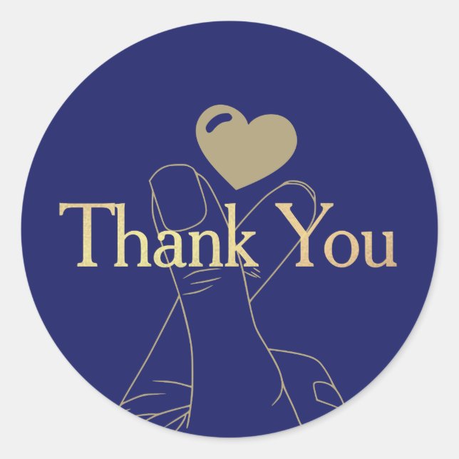 Vielen Dank, Ihr Sticker (Vorderseite)