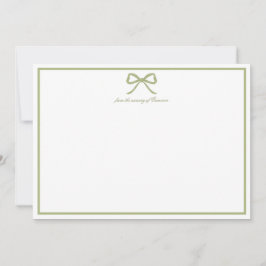 Vielen Dank Ihre Card Preppy Bow Baby Dusche Dankeskarte