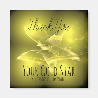 Vielen Dank - Ihre Gold Star Frig Magnet-Nachricht Magnet