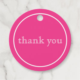 Vielen Dank in Rosa Geschenkanhänger