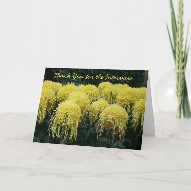 Vielen Dank Interview Dankeskarte (Vorderseite)