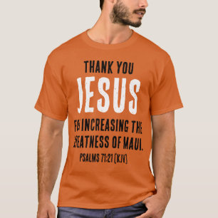 Vielen Dank JESUS für die Steigerung der Größe T-Shirt