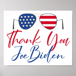 Vielen Dank Joe Biden Gedenk Poster