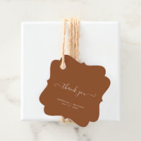 Vielen Dank Kalligraphie Script Terracotta Wedding