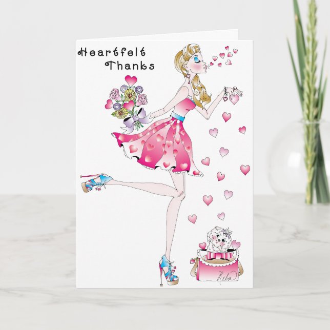 Vielen Dank Karte (Vorderseite)