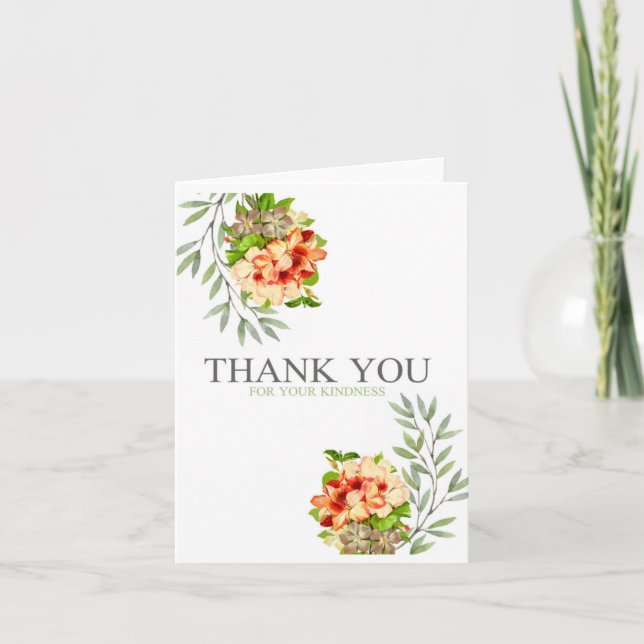 Vielen Dank Karte (Vorderseite)