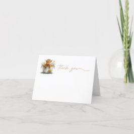 Vielen Dank Karte, Aquarellkuh-Farm Dankeskarte