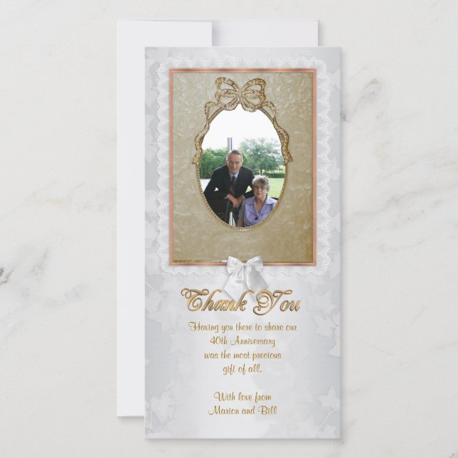 Vielen Dank Karte besondere Anlass mit Foto 40. (Vorderseite)