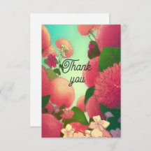 Vielen Dank Karte Blume rosa fuchsia kitty Stimmen