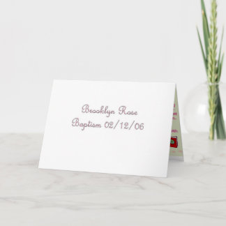 Vielen Dank Karte für Taufe Geschenke