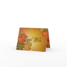 Vielen Dank Karte Herbst Herbstlaub