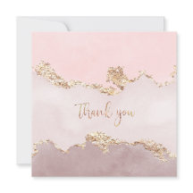 Vielen Dank Karte mit Imitaten Goldfolie-Design