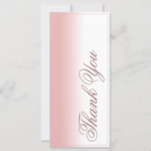 Vielen Dank Karte mit rosa Farbverlauf, Schreiben
