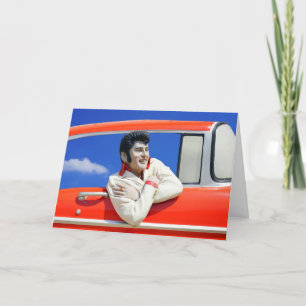 VIELEN DANK, KARTE, ROCKER 1950ER DANKESKARTE