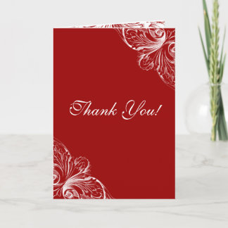 Vielen Dank Karten Architektur Red Monogram