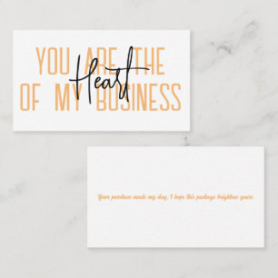 Vielen Dank Karten, die Sie sind das Herz meines G Visitenkarte