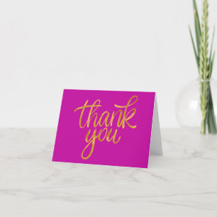 Vielen Dank Karten Extravagant Golden Script Hot P