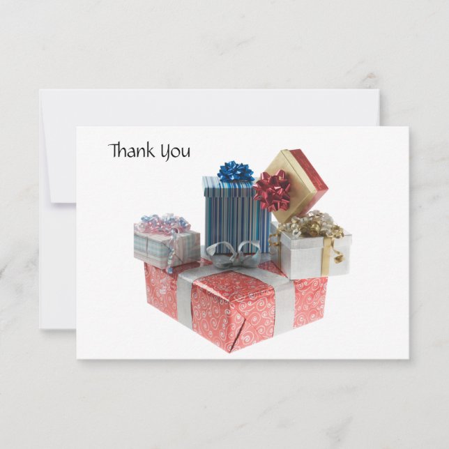 Vielen Dank Kartenboxen für Geschenke Dankeskarte (Vorderseite)