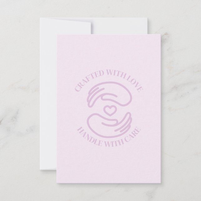 Vielen Dank, Kartenskraft mit Liebe Dankeskarte (Vorderseite)