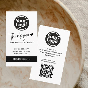 Vielen Dank Kauf Business Logo QR Code Händler Rabattkarte