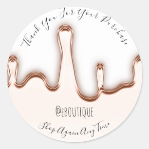 Vielen Dank Kaufen Sie Boutique Nails Handmade Whi Runder Aufkleber