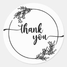 Vielen Dank! Klassischer Aufkleber