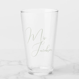 Vielen Dank Klienten Hochzeitsgeschenk Seite Grün Glas
