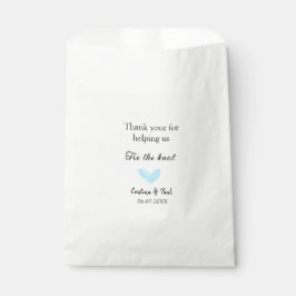 Vielen Dank Krawatte der Knoten blauen Herz Hochze Geschenktütchen