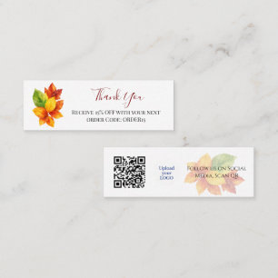 Vielen Dank, künstlerischer Discount Code QR Beila Mini Visitenkarte