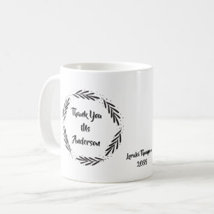 Vielen Dank, Leaf Wreath Coffee Tasse