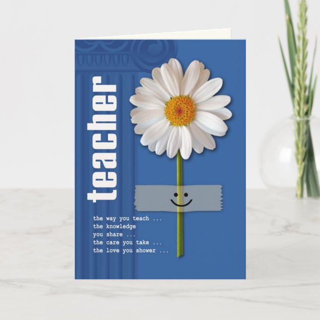 Vielen Dank Lehrer Custom Grußkarten Dankeskarte (Vorderseite)