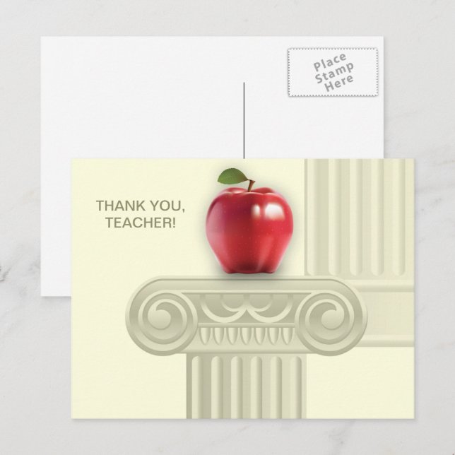 Vielen Dank Lehrer Custom Postkarte (Vorne/Hinten)