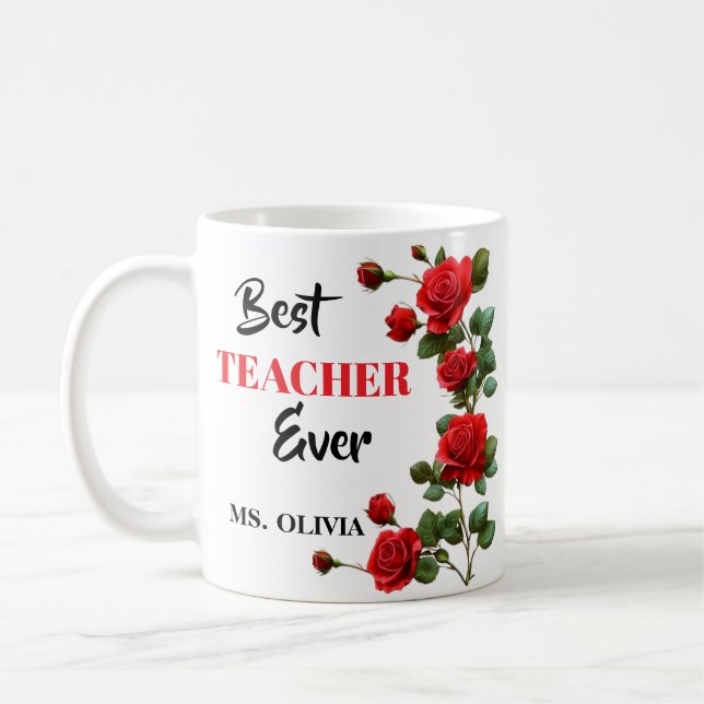 Vielen Dank, Lehrer - das beste Geschenk für Lehre Kaffeetasse (Links)