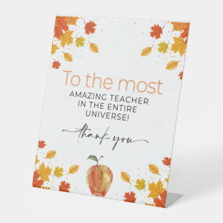 Vielen Dank Lehrer, die Phantastischsten Geschenke Sockelschild