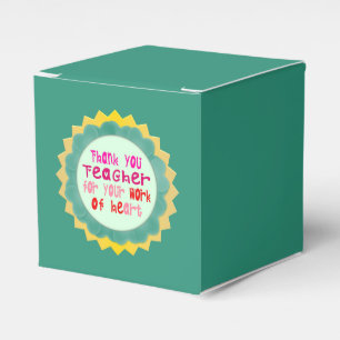 Vielen Dank, Lehrer, für Ihre Arbeit am Herzen Geschenkschachtel