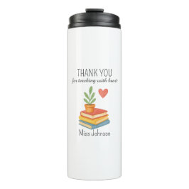 Vielen Dank Lehrer - herzliches Dankeschön Geschen Thermosbecher