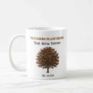Vielen Dank Lehrer - Lehrer wachsen Minds, Herzen Kaffeetasse