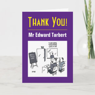 Vielen Dank Lehrer mit Botschaft Karte