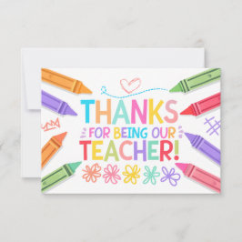 Vielen Dank Lehrerkarte Dankeskarte