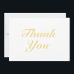 Vielen Dank, leichte goldfarbene, elegante Skriptk<br><div class="desc">Vielen Dank,  helles goldfarbenes elegantes Drehbuch-Karte. Elegantes,  modernes Design.</div>