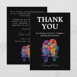 🌈 Vielen Dank LGBTQ Eternal Unity Hochzeit Dankeskarte