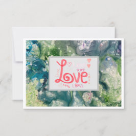 Vielen Dank, Liebe Flat Card 3.5" x 5" Dankeskarte