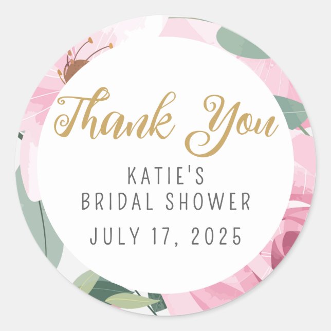 Vielen Dank, Liebe ist in Bloom Aufkleber (Vorderseite)