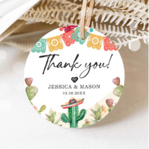 Vielen Dank Liebe und vielen Dank an Fiesta Cactus Geschenkanhänger