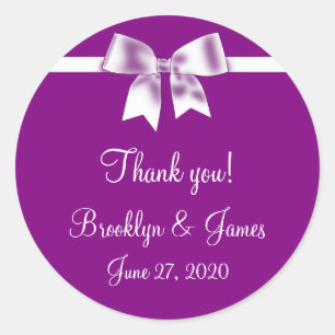Vielen Dank Lila Gastgeschenk Hochzeit Aufkleber m