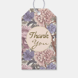 Vielen Dank, Lila Girly, der Blumengarten Geschenkanhänger